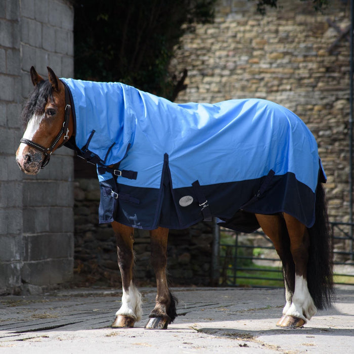 600D Outdoor Winter Turnout Horse Rugs 50G Fill COMBO Full Neck Red/Navy 5'3-6'9