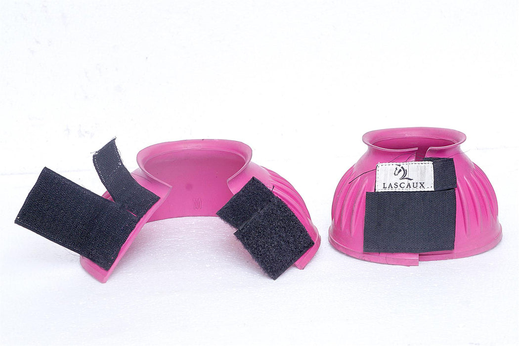One Pair Rubber Bell Over Reach Horse Pony Boots Touch Close 6 Colours 4 Sizes