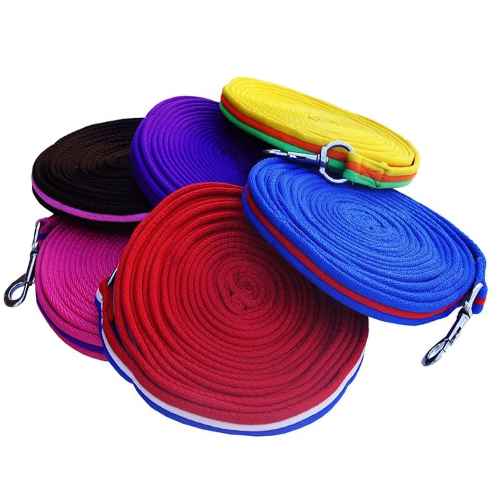 4 Metre Soft Padded Lunging Rein Pony Horse Training Long Lunge Line 22 Colours