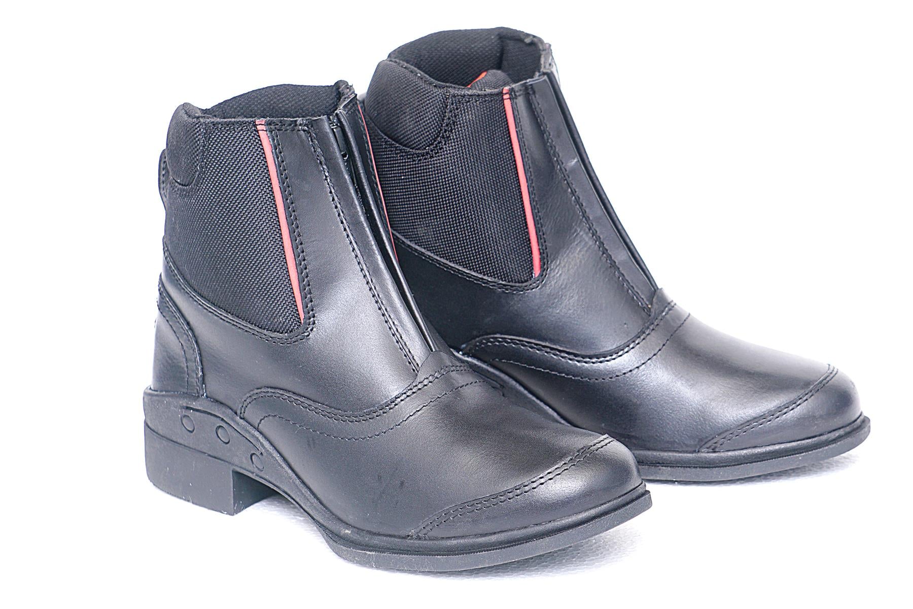 Zipped Paddock Jodhpurs Stable Boots Extra Comfort Horse Riding Boots Black 5 -8